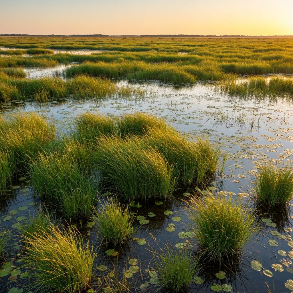 Restored wetland habitat